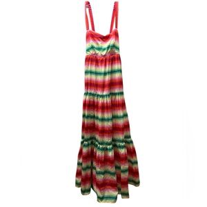 J. Crew Multicolor Striped Maxi Dress